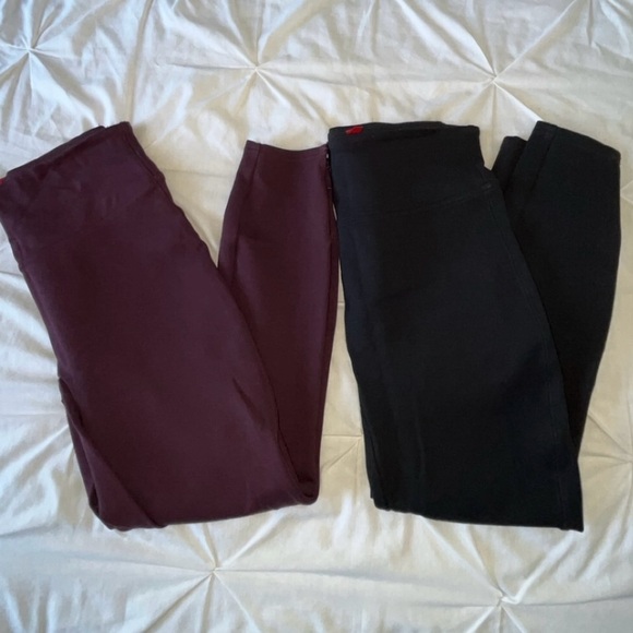 SPANX Ponte Ankle Length Shapewear Leggings 2026Q BUNDLE OF TWO  SIZE S PETITE - Picture 1 of 9